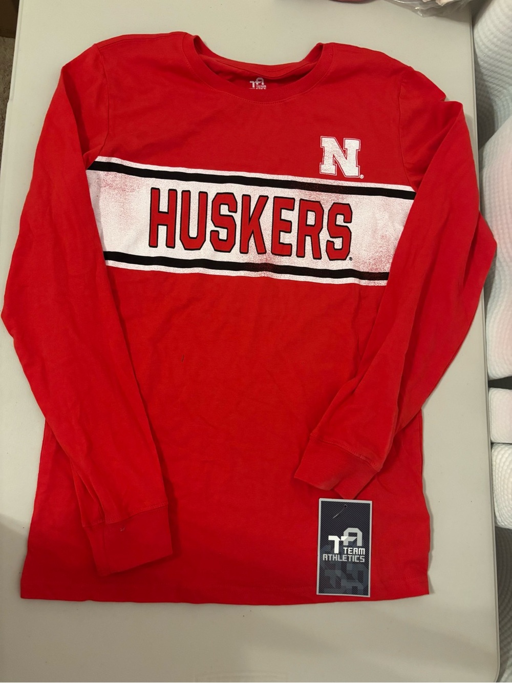 NWT Kid’s Nebraska Huskers Red Long-Sleeve Tee